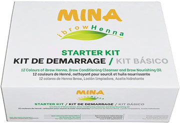 MINA ibrow Hair Color Starter Kit Pack (Starter Kit 12 Color)