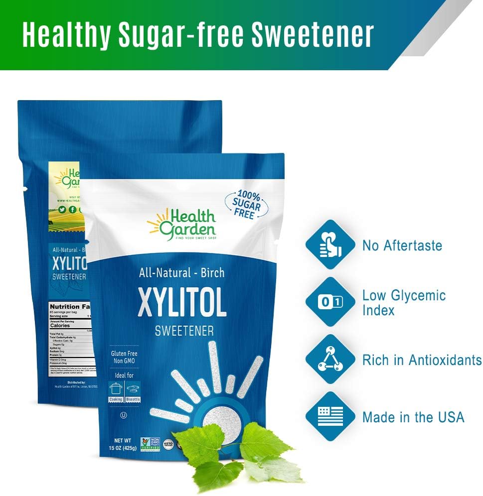  Health Garden Birch Xylitol Sweetener - Non GMO - Kosher - 