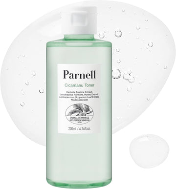 Parnell Cicamanu Toner for Sensitive, Dry Skin with Centella Asiatica, Manuka Honey & PHA, LHA , 6.76 ., Fragrance&Alcohol-Free, Not Tested on Animals