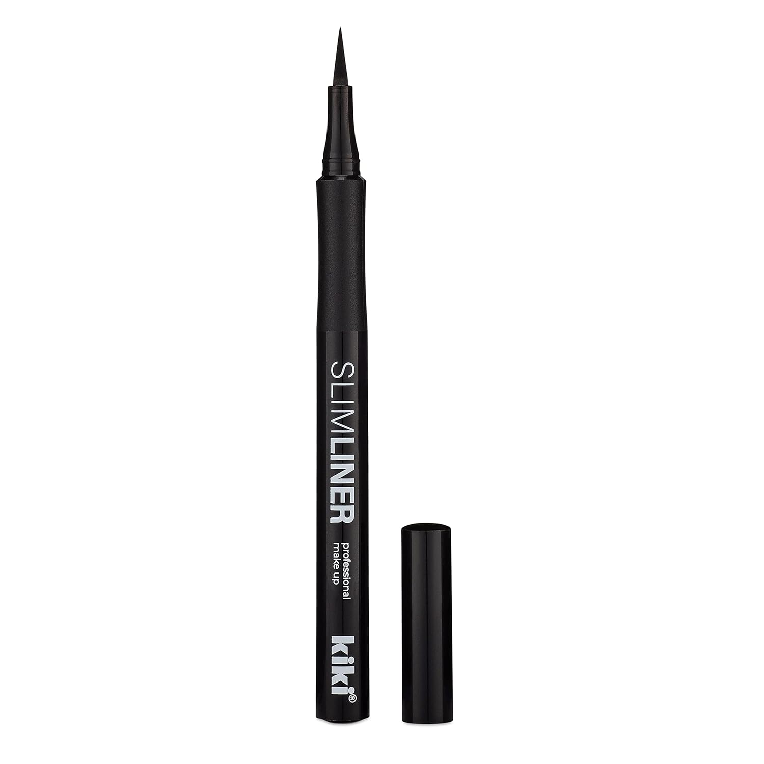 kiki Slimliner Liquid Eyeliner Pen Black, Smudge Proof All Day Vegan Formula, Cruelty Free