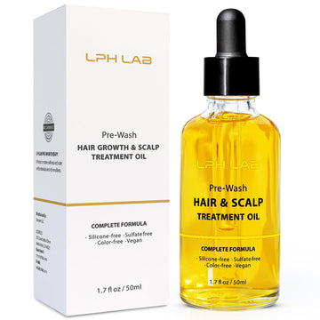 LPH LAB Pre Wash Hair Oil, Dry Scalp Oil, Scalp Treatment for Dry Itchy Scalp, Pre Shampoo Treatment for Hair, Nourish &