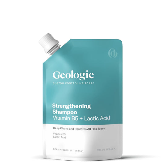 Geologie Strengthening Shampoo | Vitamin B5 + Lactic Acid Cu