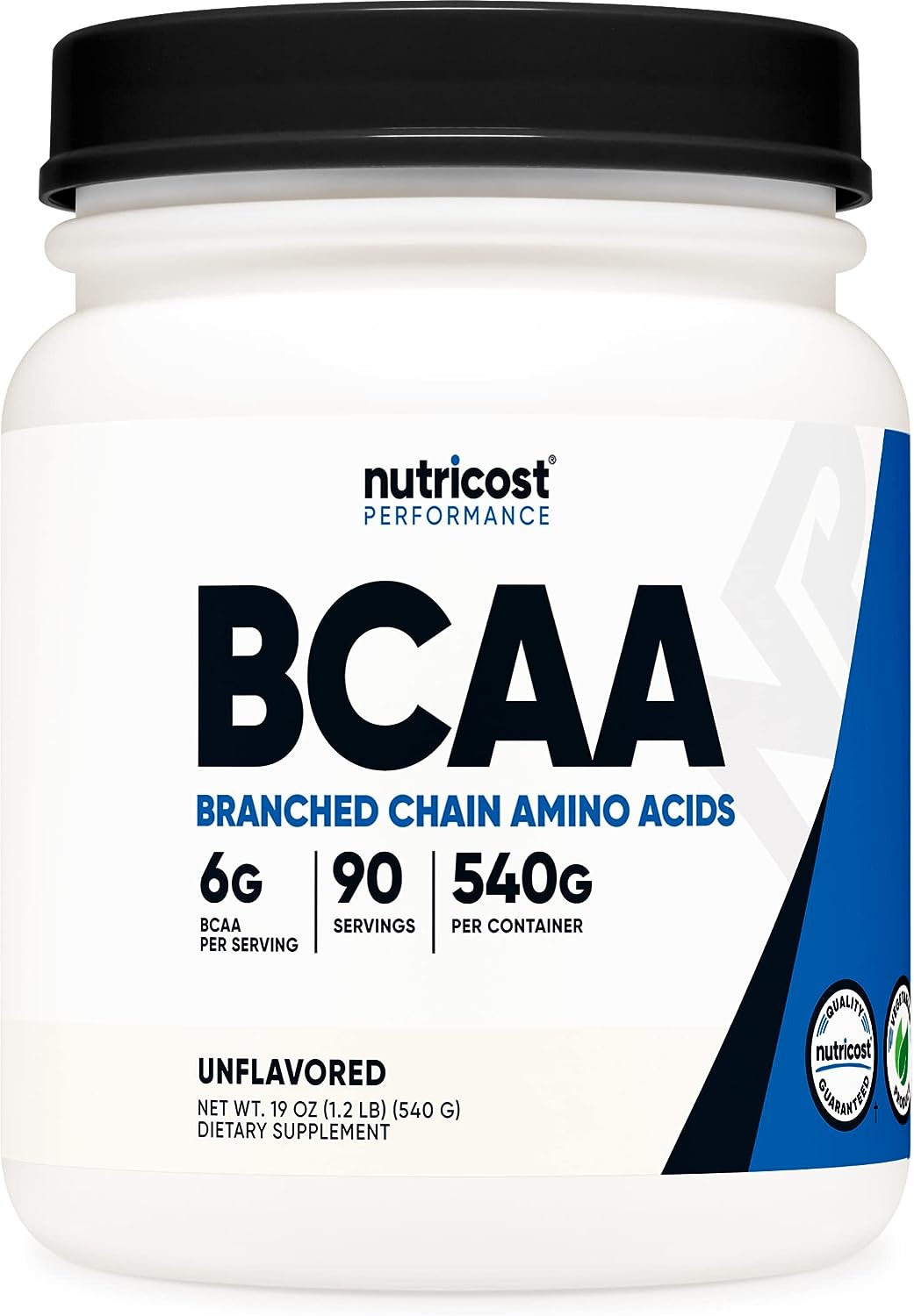 Nutricost BCAA Powder 2:1:1 (Unavored, 90 Servings) - Branched Chain Amino Acids