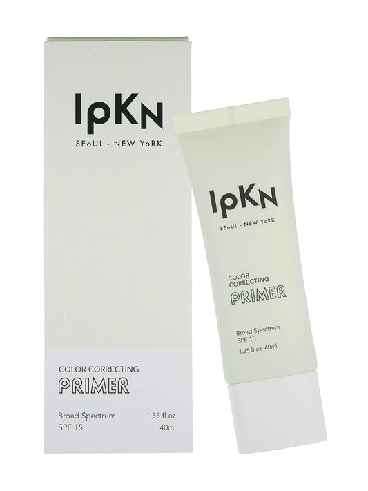 IPKN Color Correcting Primer, Green, 1.35 Ounce