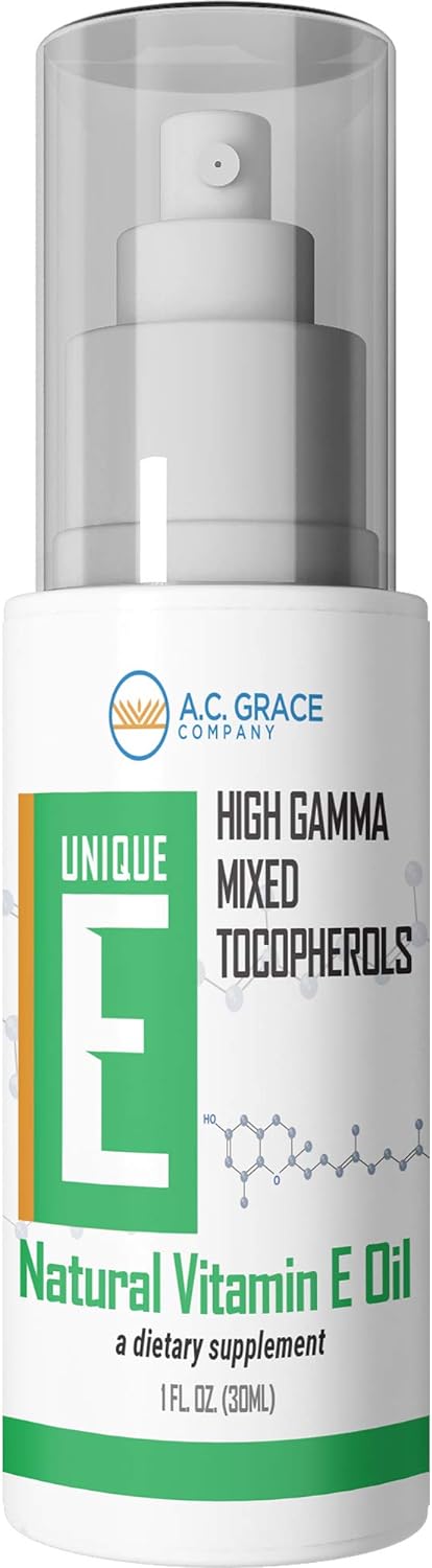 UNIQUE E A.C. Grace Company, Mixed Tocopherols Concentrate Liquid, 1 f