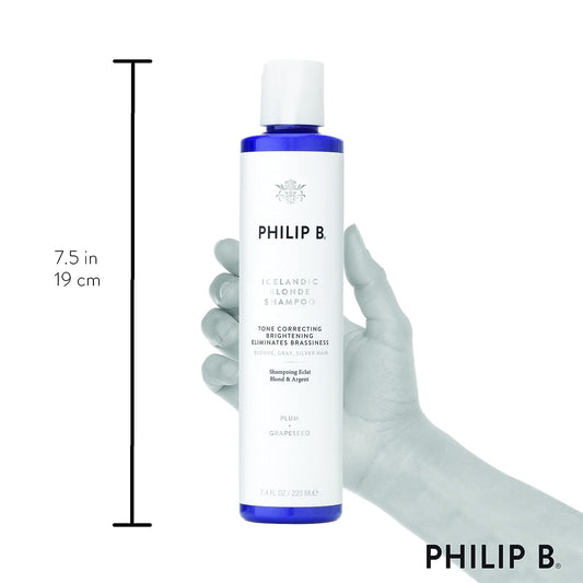 PHILIP B Icelandic Blonde Shampoo 7.4 . (220 ml) | Delivers Bright and Shiny, Cool-Toned Hair