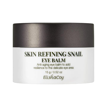 Elishacoy Skin Refining Snail Eye Balm 15g - Highly Concentrated Snail Repairing Eye Cream, Anti-Wrikle & Firming Effect, Removes Dark Circles, Restoring & Protecting Skin