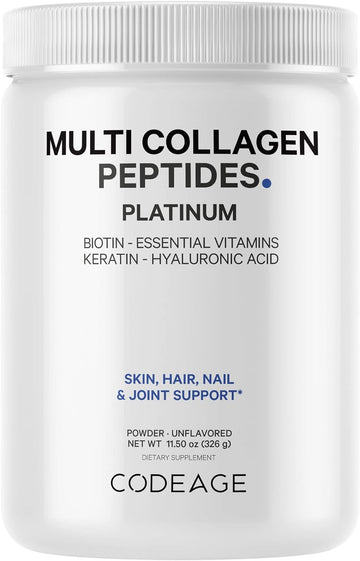 Codeage Multi Collagen Protein Powder with Biotin, Vitamin C