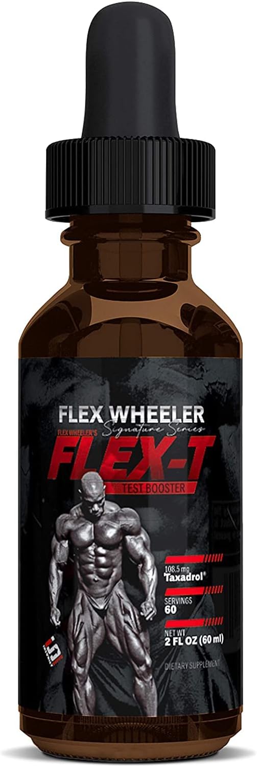 Flex Wheeler Signature Series Flex-T, Testosterone Support for Men, Made with Taxadrol, Preworkout Bodybuilding Suppleme