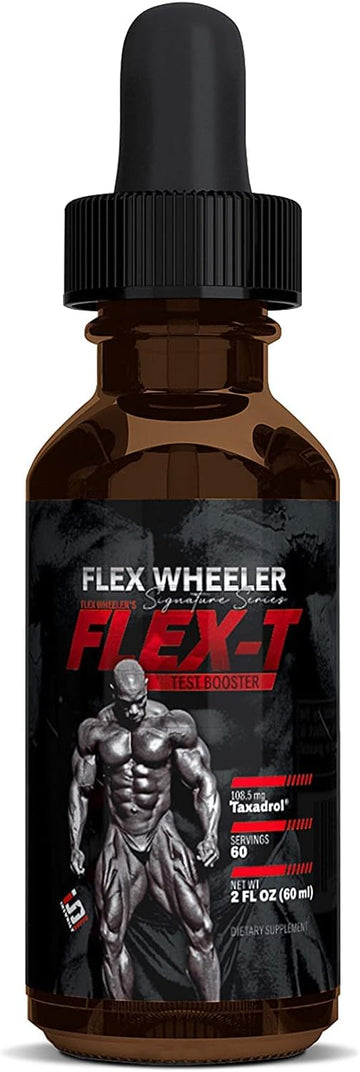 Flex Wheeler Signature Series Flex-T, Testosterone Support for Men, Made with Taxadrol, Preworkout Bodybuilding Suppleme