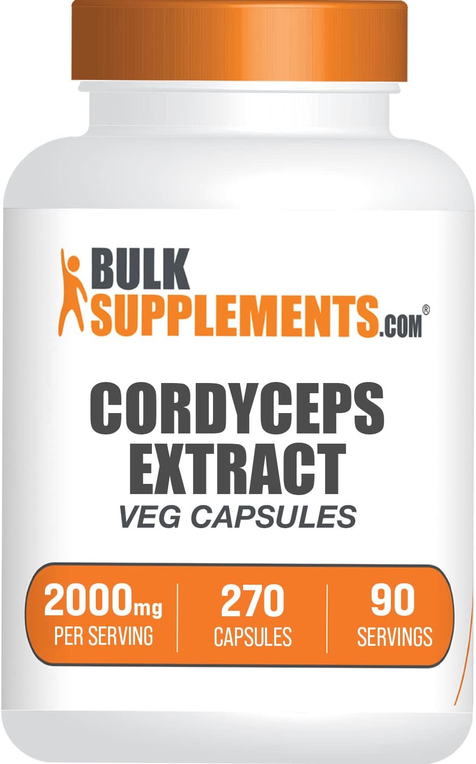 BulkSupplements.com Cordyceps Mushroom Extract Capsules - Cordyceps Si