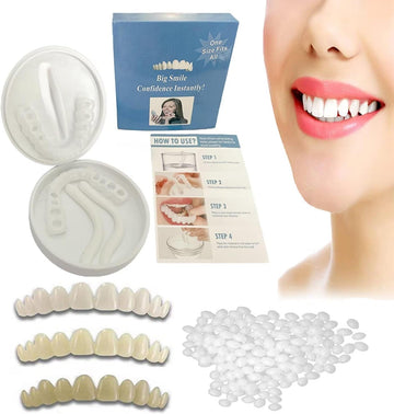 Womcare Temporary Tooth Repair Kits for Filling The Missing Broken Tooth and Gaps-Moldable Fake Teeth and Thermal Beads Replacement Kits