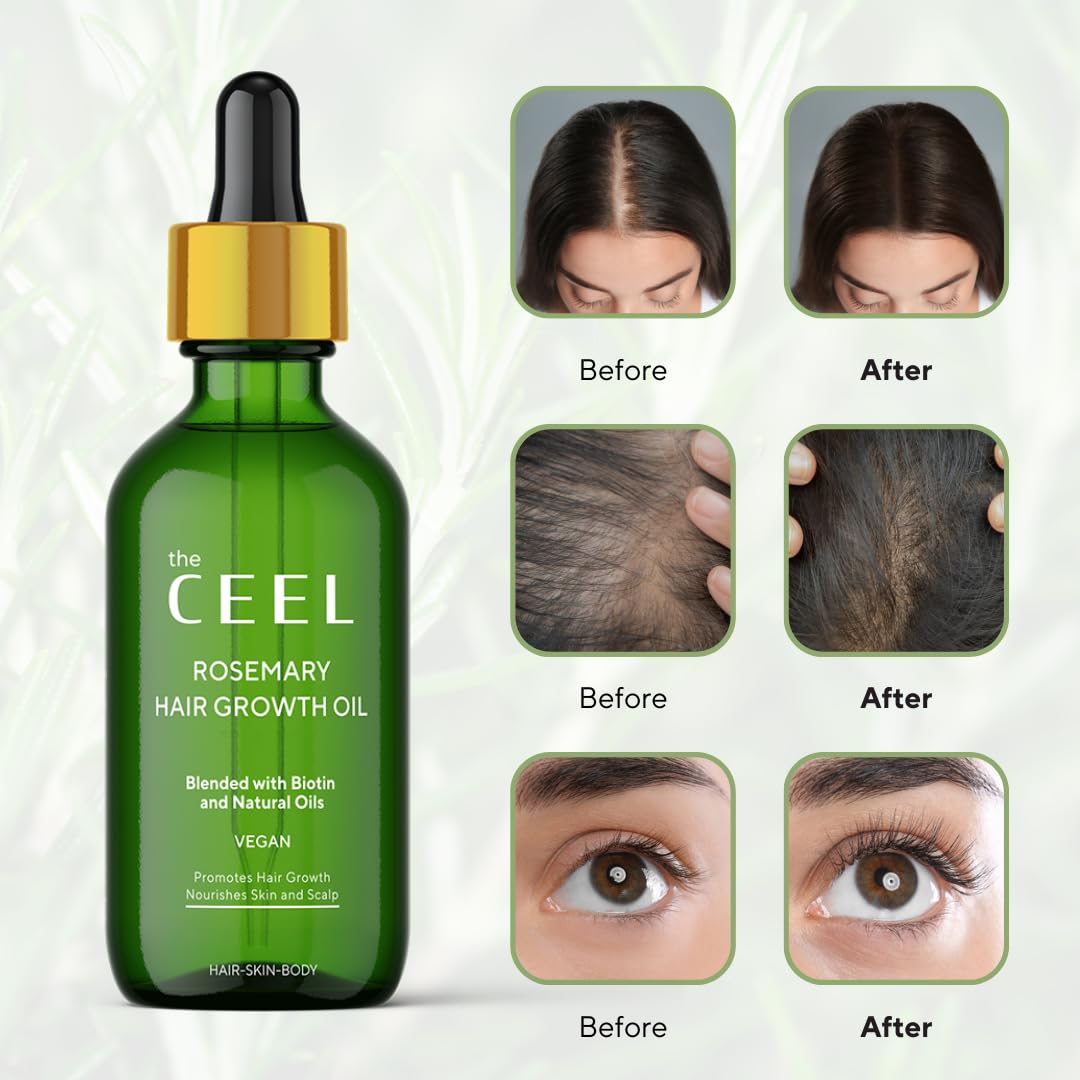  The Ceel Rosemary Oil for Hair Growth Organic, Vegan, Hair 