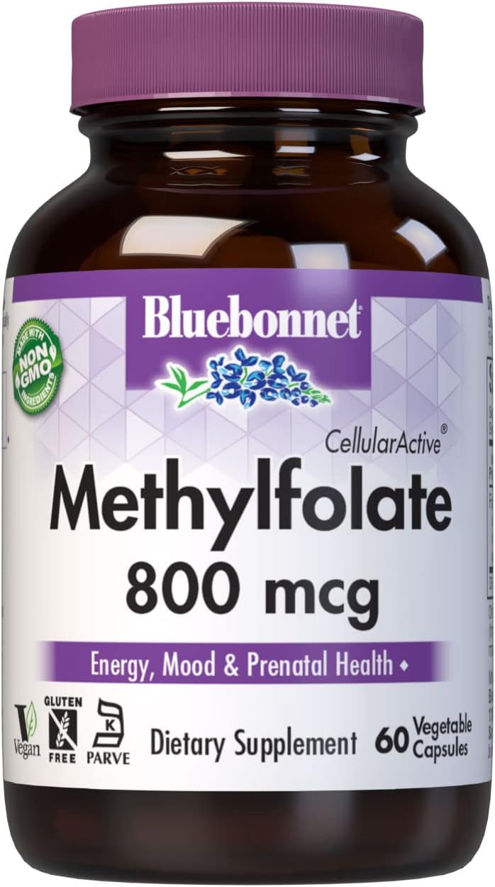 Bluebonnet Nutrition Cellularactive Methylfolate 800 Mcg  Formulated