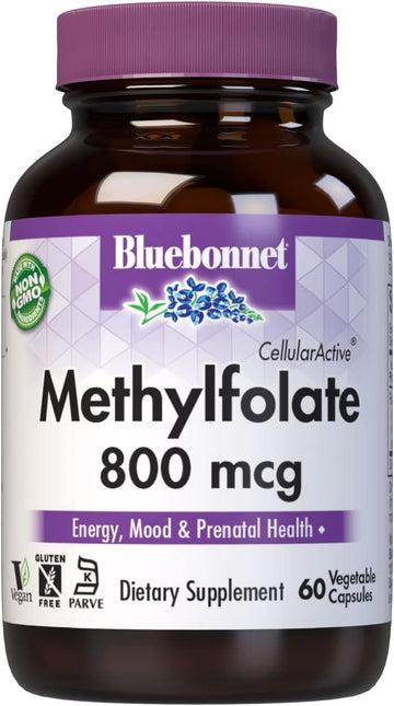 Bluebonnet Nutrition Cellularactive Methylfolate 800 Mcg  Formulated