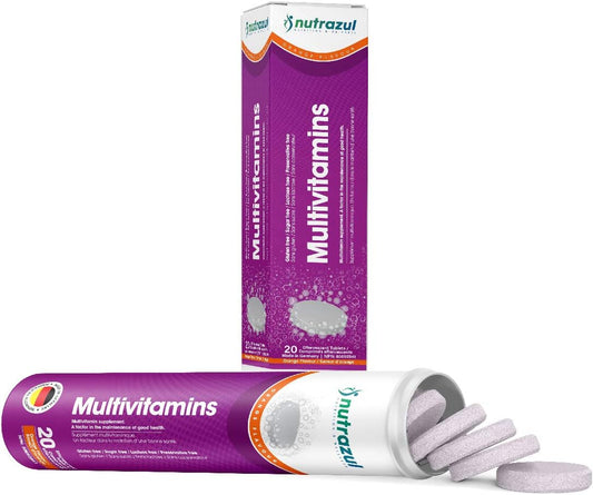 nutrazul Multivitamin Effervescent Tablets - Orange (Pack of 3 X 20) |