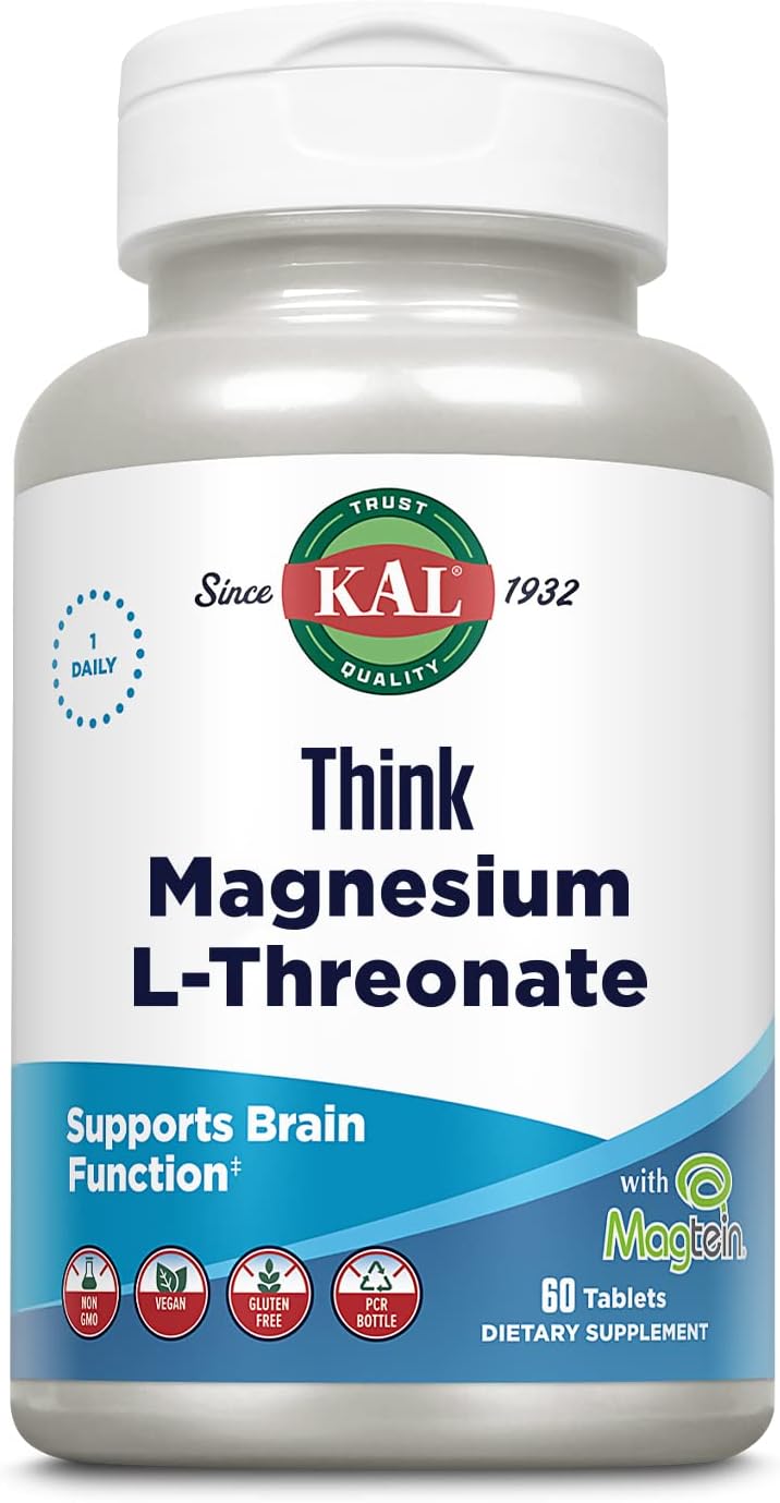 KAL Think Magnesium L-Threonate 2000 mg | Learning, Brain Health & Mem