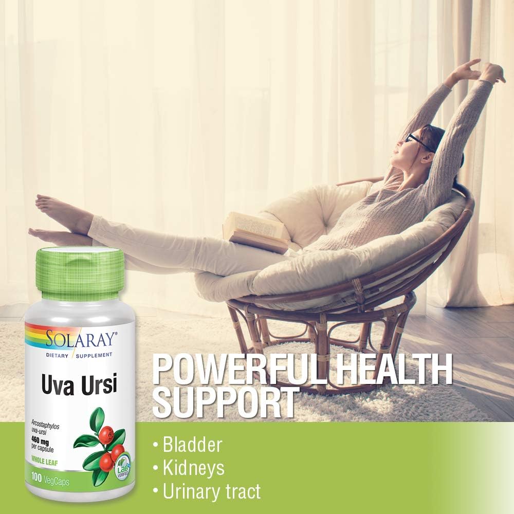  SOLARAY Uva Ursi Leaf 460 mg | Healthy Bladder, Kidney & Ur