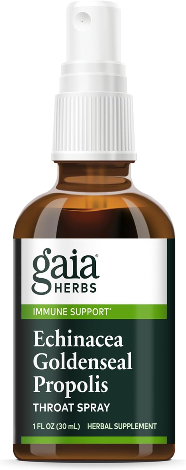 Gaia Herbs Echinacea Goldenseal Propolis Throat Spray - For Immune Sup