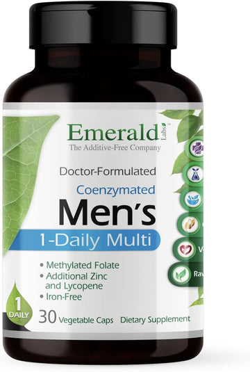 Emerald Labs Men'S 1 Daily Multi - Complete Multivitamin With Coenzyme