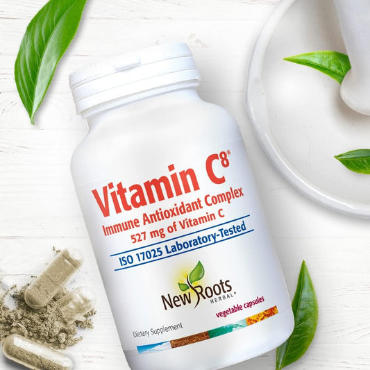 NEW ROOTS HERBAL Vitamin C8, 527mg per Portion (180 Veg Caps) ? 8 Sour