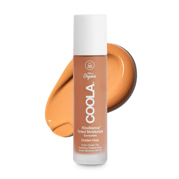 COOLA Organic Rosilliance BB Cream With SPF 30, Tinted Moisturizer Sunscreen & Foundation, Dermatologist Tested, 1.5