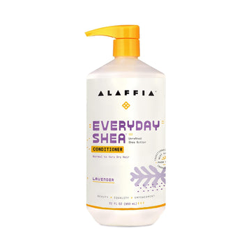 Alaffia EveryDay Shea Conditioner, Moisturizes, Restores and Protects, Made with Fair Trade Shea Butter, Cruelty Free, No Parabens, Vegan, Lavender 32