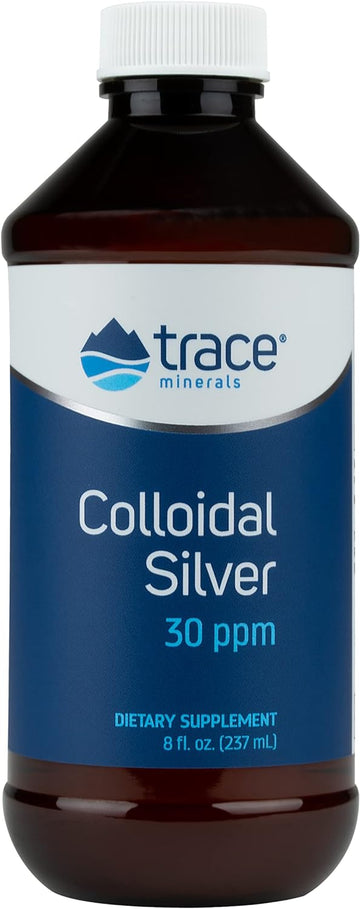 Trace Minerals | Colloidal Silver Liquid | 30 PPM Safe Dose Bio-Active