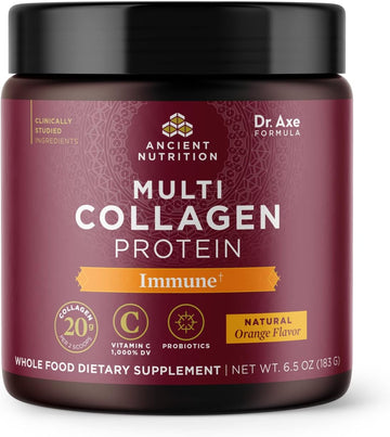 Ancient Nutrition Collagen Powder Protein with Vitamin C, Mu