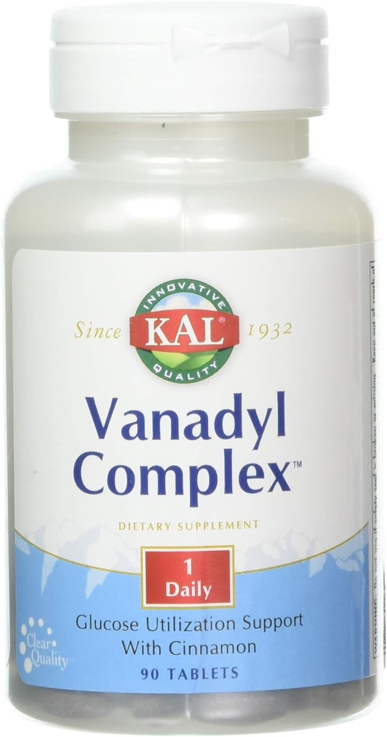 Kal 10 Mg Vanadyl Complex Tablets, 90 Count