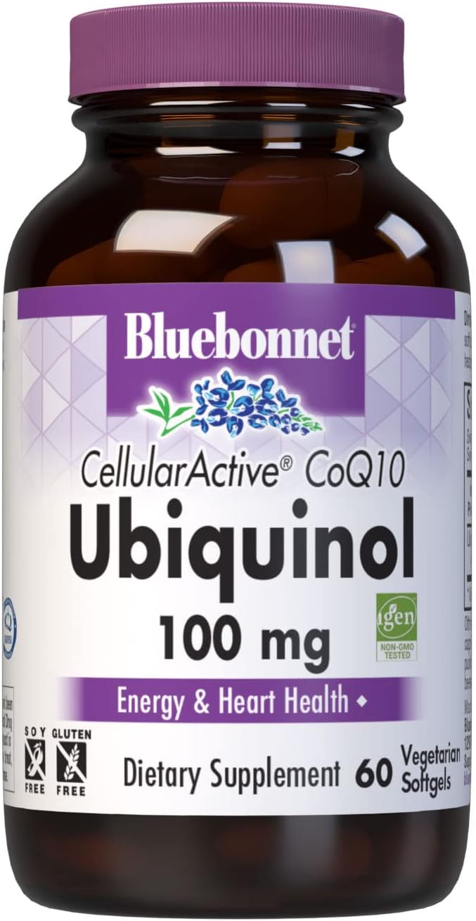 Bluebonnet Ccellular Active CoQ10 Ubiquinol Vegetarian Softgels, 100 m
