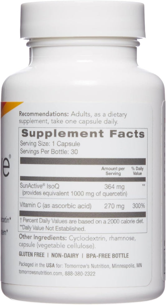 Tomorrow's Nutrition SunActive IsoQ, 25x More bioavailable Than querce