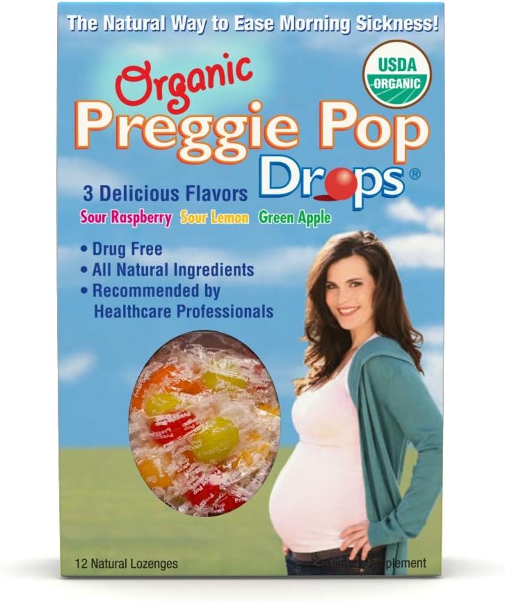 Organic Preggie Drops | 12 Drops Each | Morning Sickness Dur