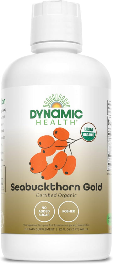 Dynamic Health Seabuckthorn Gold, Usda Certified Organic Sea Buckthorn