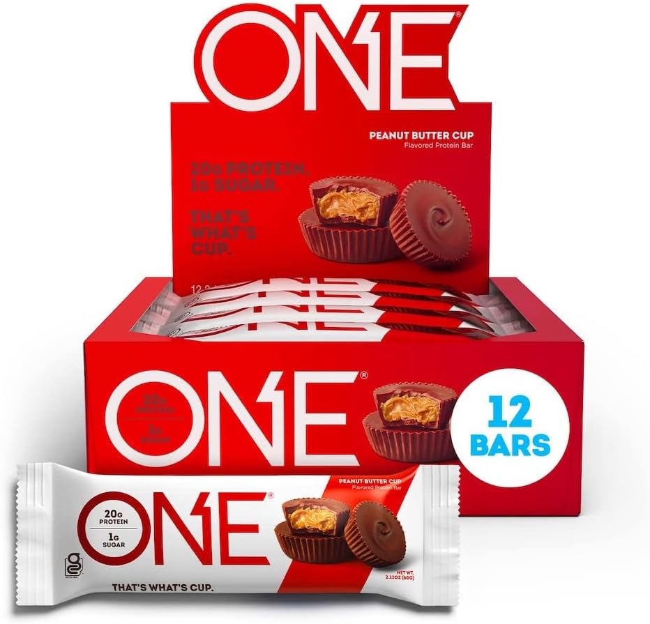 ONE Protein Bars, Peanut Butter Cup, Gluten Free Protein Bar with 20g 1.5 Pounds
