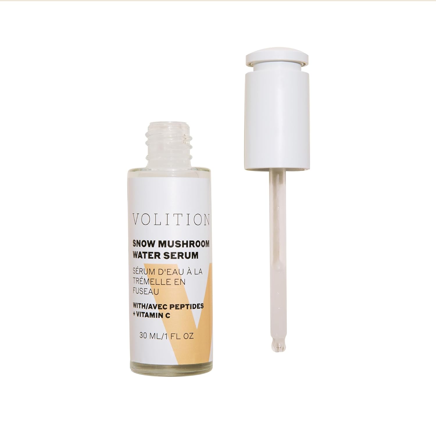 Volition Beauty Snow Mushroom Water Facial Serum - Renewing, Hydrating Face Serum Improves Moisture Retention While Minimizing Look of Pores & Fine Lines with Snow Mushroom Extract (30 / 1  )