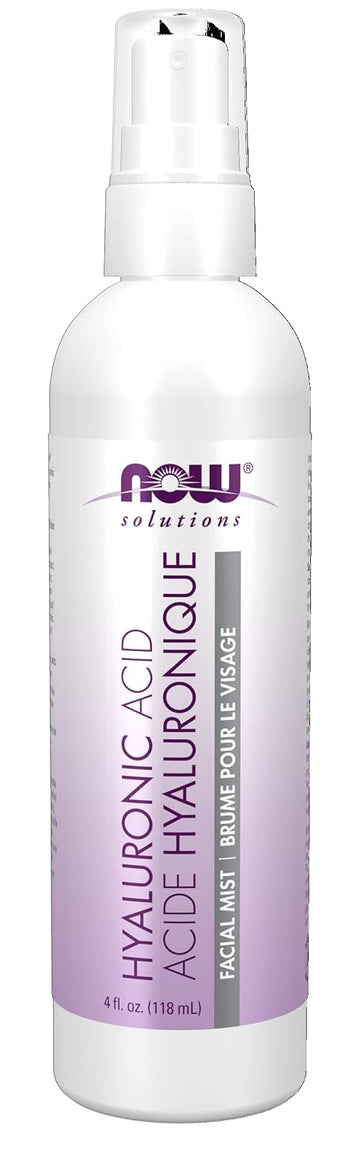NOW Solutions, Hyaluronic Acid Hydration Facial Mist with Aloe Vera and Cucumber Extracts, 4-