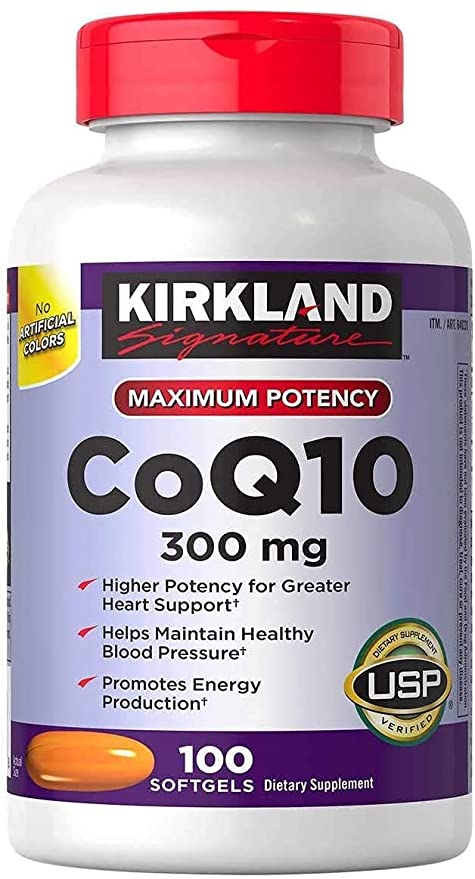 Kirkland Signature Maximum Potency Coq10 300 Mg 100 Softgels Each (Pack Of 1)