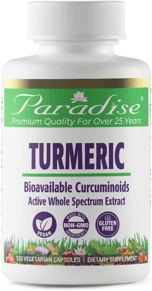 Paradise Organic Turmeric Rhizome Extract, Active Whole Spectrum Extra
