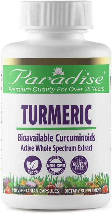Paradise Organic Turmeric Rhizome Extract, Active Whole Spectrum Extra