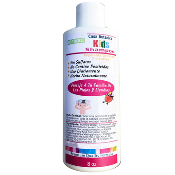 Casa Botanica SHAMPOO 8oz MATA PIOJOS Y LIENDRAS
