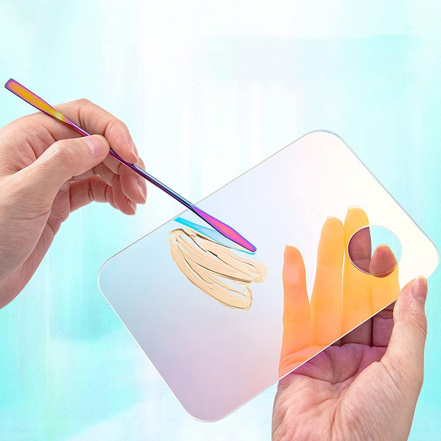 Makeup Spatula and Palette Set,Stainless Steel Korean Makeup