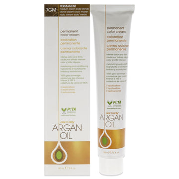 One-n-Only Argan Oil Permanent Color Cream - 7GM Medium Cream Soda Blonde Hair Color Unisex 3