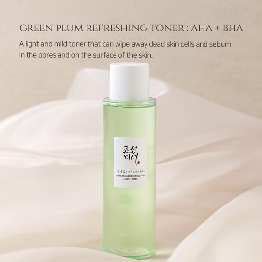 [Beauty of Joseon] Green Plum Refreshing Toner : AHA + BHA [Renewed] 150 5.27 .