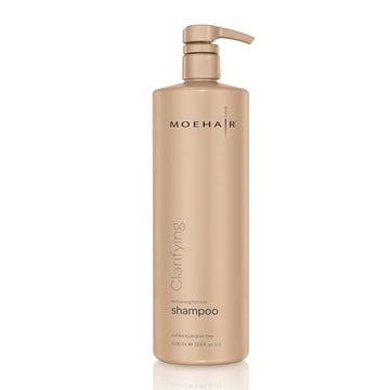 MOEHAIR Clarifying Shampoo for Dry and Damaged Hair 33.8   | Sulfate and Paraben Free| Gentle Cleansing for Dirt, Oil, and Hard Water Buildup Shampoo for Men and Women