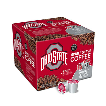 Victor Allen's Coffee Ohio State University Donut Shop Blend Coffee, 42 Count, Single Serve Coffee Pods for Keurig K-Cup Brewers