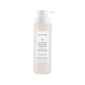 Naturium The Smoother Glycolic Acid Exfoliating Body Wash, Soft & Smoothing Cleanser, 16.9