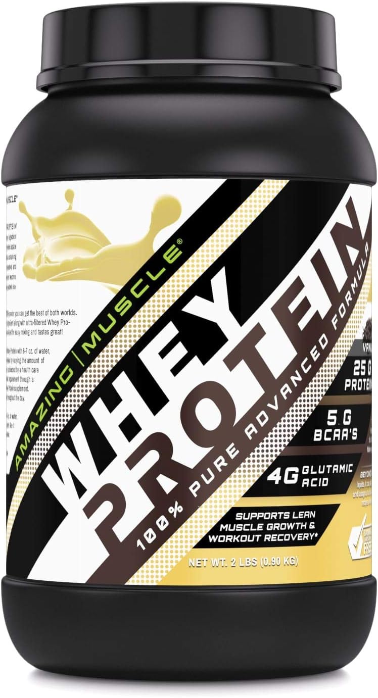 Amazing Muscle 100% Whey Protein Powder *Advanced Formula with Whey Pr
