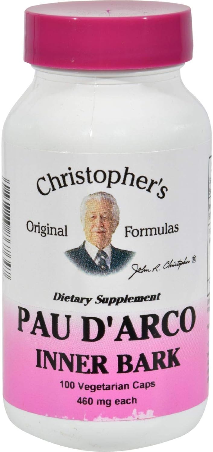 Dr. Christopher's Pau D'Arco - 500 mg - 100 Vegetarian Capsules