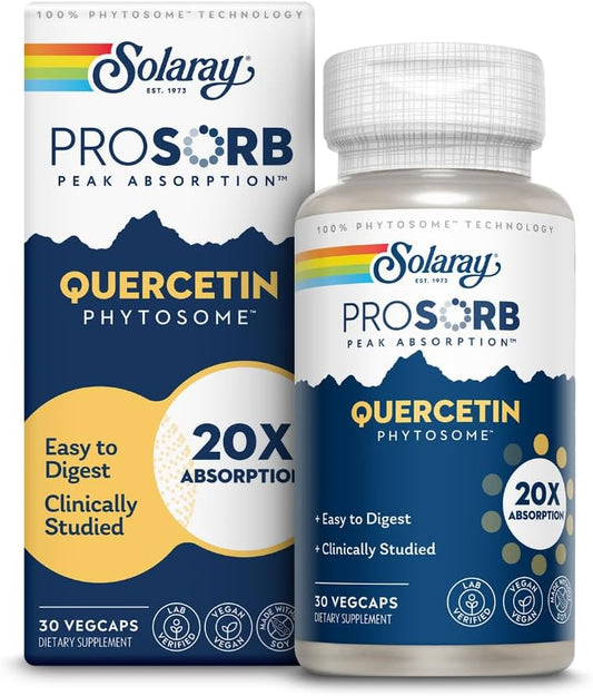 SOLARAY Quercetin Phytosome - 20X Absorption - Easy-to-Digest Antioxid